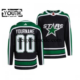 Kinder Dallas Stars CUSTOM Eishockey Trikot Adidas 2022-2023 Reverse Retro Schwarz Authentic